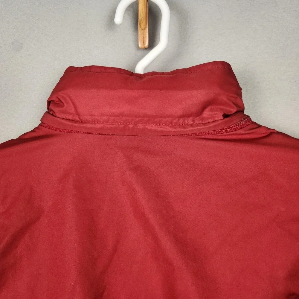 Polo Golf Ralph Lauren Jacket Mens‎ Large Red Packable Hood Windbreaker Full Zip